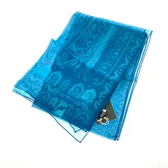 ETRO エトロ ロングスカーフ  ペイズリー/シルク100％   シルク100％ ブルー レディース / 240001168742