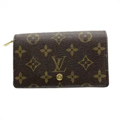 ルイヴィトン LOUIS VUITTON ポルトモネビエトレゾール 二つ折り財布 モノグラム キャンバス M61730 ブラウン ゴールド金具 CT1047 ユニセックス【中古】