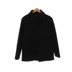 アーペーセー A.P.C. ウール ハーフコート ステンカラー ロング 2 黒 ブラック /AT ■OS