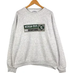 古着 90年代 SANTEE MICHIGAN STATE ミシガン州立大学 カレッジスウェットシャツ トレーナー USA製 メンズXL相当 ヴィンテージ/eaa595072