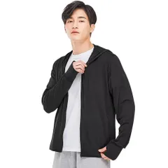 新品 [Rovidorx] ラッシュガード メンズ 長袖 水着 大きいサイズ uvカット パーカー 冷感 オーバーウェア フード付き 日焼け対策 夏服 水陸両用 速乾