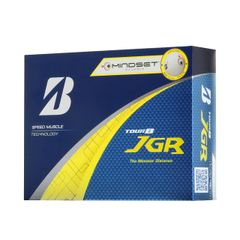 Brand new Bridgestone Tour B JGR 2025 golf balls, pack of 12, White, Mindset J5WXM.