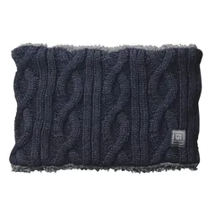 【新品】 [アリサナ] ネックウォーマー キッズ 男の子 マフラー ケーブルニット 03.ネイビー フリー 0