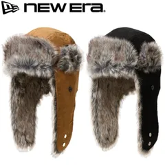 新品 NEWERA ニューエラ 正規品 フライトキャップ パイロット キャップ パイロット帽 トラッパー CAP 帽子 コーデュロイ ファー ロゴ 刺繍 メンズ レディース ユニセックス キャメル ウィート 黒 ブラック 14667625 14667627