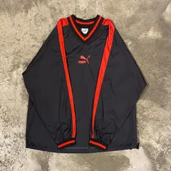 90s PUMA L/S NYLON WINDBREAKER プーマ 長袖 ナイロン ウインドブレーカー ピステ メンズ Mサイズ 古着 ヴィンテージ スポーツ 00s y2k