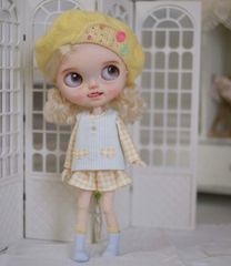 ブライスアウトフィット シロクマオーバースカートセット ナチュラル
