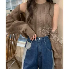 ニットカーディガン タンクトップ セット CCMYV1107P255