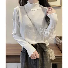 メロウフリル リブニット プチハイネック CCMYV1107P278