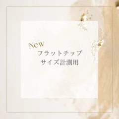 【オプション】フラットタイプ　サイズ計測用ネイルチップ