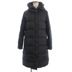 スローブ イエナ SLOBE IENA  ダウンコート ロング フード 長袖 ジップアップ 38 黒 ブラック