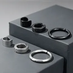 クリップイヤリング イヤーカフ 3種アソート ゴールド シルバー ブラック サージカルステンレス