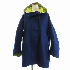 ユニクロ UNIQLO マルニ MARNI コラボ ブロックテックハーフコート ジップアップ 211-448934 S 紺 ネイビー