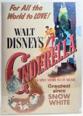 ディズニーストア クリアファイル 2枚セット Cinderella 70 YEARS 70周年