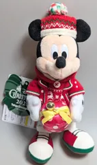 東京ディズニーランド ぬいぐるみバッジ ミッキー(プレゼント)/Disney CHRISTMAS クリスマス・ストーリーズ 2021