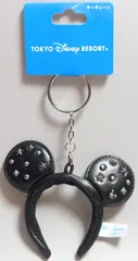 東京ディズニーリゾート カチューシャキーチェーン ミッキー(スタッズ/合皮黒)