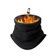 【新品】 [Pneito] ネックウォーマー メーズ バイク 防寒 調節コードつき 裏起毛 暖かい 防風 保温 柔らかい 冬用 3way使い方 自転車 通勤 通学 スポーツ 男女兼用 10色 (ブラック) 0