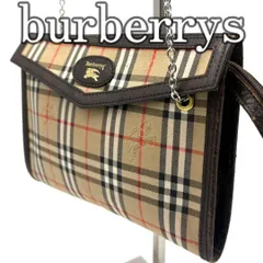 バーバリーズ Burberrys ノバチェック シャドーホース チェーンショルダー ヴィンテージ PVC レザー Y2K Shoulder Bag Vintage Nova Check