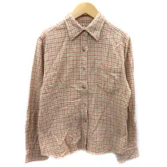 メルローズ MELROSE カジュアルシャツ 長袖 チェック柄 3 マルチカラー ベージュ /YK27のサムネイル