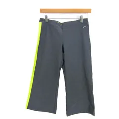 ナイキ クロップドパンツ ボトムス ジャージ ドライフィット スポーツウエア レディース Mサイズ グレー NIKE 【中古】