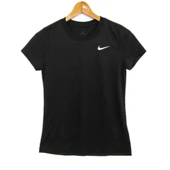 ナイキ 半袖Ｔシャツ トップス ドライフィット ロゴT スポーツウエア レディース Sサイズ ブラック NIKE 【中古】