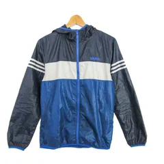 アディダス パーカー トップス ウィンドブレーカー ネオレーベル スポーツウエア レディース Sサイズ ブルー adidas 【中古】