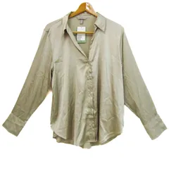 エイチアンドエム 長袖シャツ トップス ブラウス 未使用品 レディース Lサイズ ベージュ H&M
