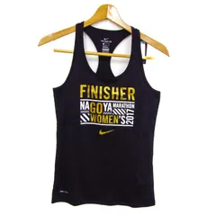ナイキ タンクトップ ノースリーブ シャツ トップス ドライフィット 名古屋ウィメンズマラソン 未使用 レディース Mサイズ 黒 NIKE