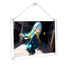 新品 Vexissen アクリルフォトフレーム A3 オープンフォトフレーム UVカット 壁掛け金具タイプ 2WAY 両面透明 フォトフレーム 写真収納 色紙フレーム 記念写真 卒業式 お花見 社交風 おしゃれフォトフレーム (透明 A3)