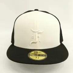 ニューエラ NEW ERA 59FIFTY × ESSENTIALS エッセンシャルズ FOG ベースボール キャップ 帽子 7 5/8 60.6cm オフホワイト ブラック