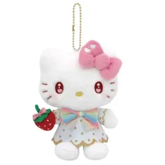 ハローキティ サンリオ いちご新聞50周年 キーホルダー