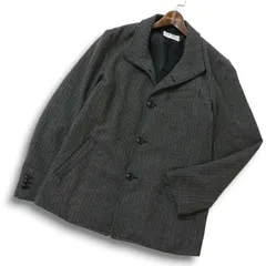 RATTLE TRAP メンズビギ 秋冬 ウール混★ ヘリンボーン スタンドカラー ジャケット Sz.LL メンズ 灰 グレー