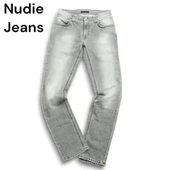 イタリア製★ Nudie Jeans ヌーディージーンズ 【THIN FINN】 USED加工 ストレッチ デニム パンツ ジーンズ Sz.32 メンズ