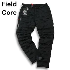 【新品 未使用】 FieldCore フィールドコア ワークマン 中綿 防寒 ストレッチ★ ワーク テーパード パンツ Sz.LL メンズ 黒