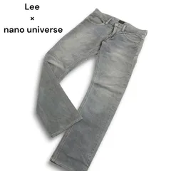 Lee リー × ナノユニバース別注★ 95396 ダメージ加工 ストレッチ スリム デニム パンツ ジーンズ Sz.30 メンズ 日本製