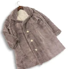 レディースブランド 秋冬 毛皮♪ 2WAY リバーシブル レッキス ファー シルク コート Sz.M　レディース
