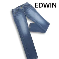 EDWIN エドウィン ER22L ジャージーズ♪ USED加工 ストレッチ デニム スリム パンツ ジーンズ Sz.XS レディース 日本製