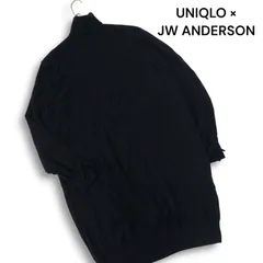 UNIQLO × JW ANDERSON ユニクロ JWアンダーソン カシミヤ100% タートルネック ニット ワンピース Sz.S レディース ネイビー