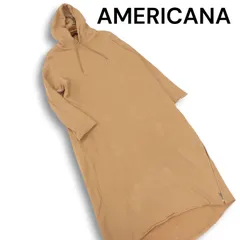 AMERICANA アメリカーナ 秋冬 裏起毛★ スウェット マキシ ロング パーカーワンピース Sz.F レディース 日本製のサムネイル