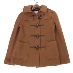 CALIBURN カリバーン 秋冬★ 牛革 ダッフル ショート フード コート Sz.32 レディース