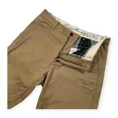 00s Eddie Bauer エディーバウアー パンツ 裏地フランネル生地 裏チェック チノパン パンツ ボトムス W36 /ベージュ/メンズ/オールド