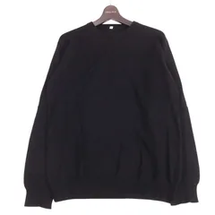 MUJI 無印良品 秋冬 カシミヤ100%★ クルーネック ニット セーター Sz.L メンズ 黒