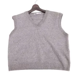 ZARA ザラ 秋冬 ウール混★ ニット ベスト Sz.XL　レディース グレー