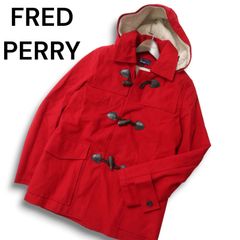 FRED PERRY ダッフル モッズコート ロゴ 刺繍 ブラック L - メルカリ