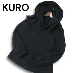 KURO クロ 秋冬 フード着脱可★ ウール ジャケット コート Sz.1 メンズ グレー 日本製のサムネイル