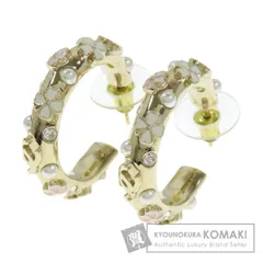 CHANEL シャネル フープピアス フラワーモチーフ ピアス 金属製 レディース [中古]