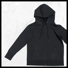【かずや様専用】裏ボア フルジップパーカー 防寒 ブラック 無地 LLサイズ 大きいサイズ シンプル 秋冬 ユニセックス あったか 古着屋エル
