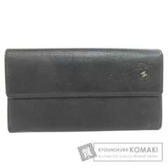 CHANEL シャネル カメリア ココマーク 長財布（小銭入れあり） カーフ レディース [中古]