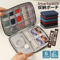 アップルウォッチ バンド 収納 ケース ポーチ 持ち運び 携帯用 スマートウォッチ 腕時計 旅行 ベルト カバー