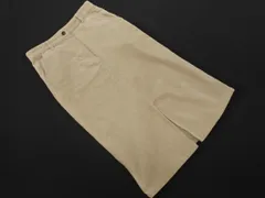 NATURAL BEAUTY BASIC ナチュラルビューティーベーシック コーデュロイ スリット タイト スカート sizeM/ベージュ ◇■ レディース