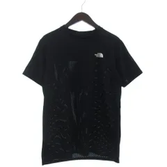 ザノースフェイス THE NORTH FACE 美品 Tシャツ カットソー 半袖 ロゴ プリント NT12186 黒 ブラック M